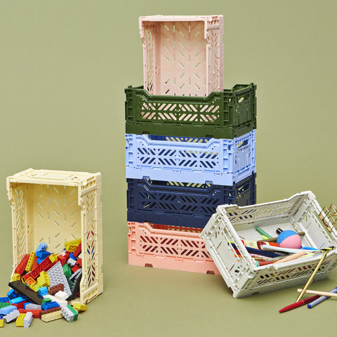 Store & pack image of stacked storage boxes