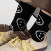 baggu crew socks black and white