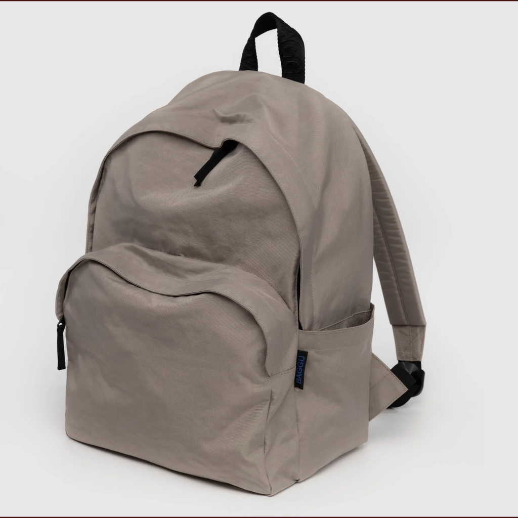 baggu large nylon backpack in dove