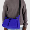 Baggu large cargo crossbody bag in Lapis Blue on Man