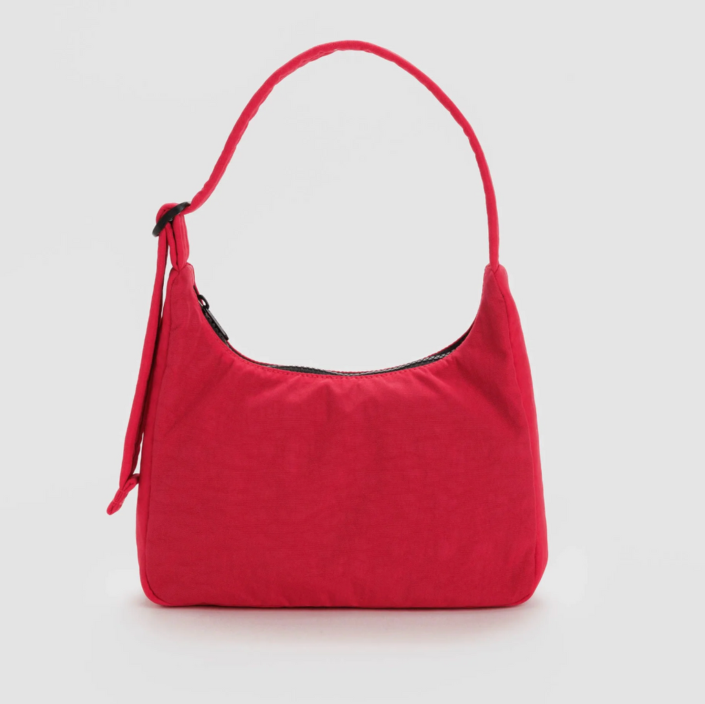 Baggu Mini Nylon Shoulder Bag in Candy Apple Red